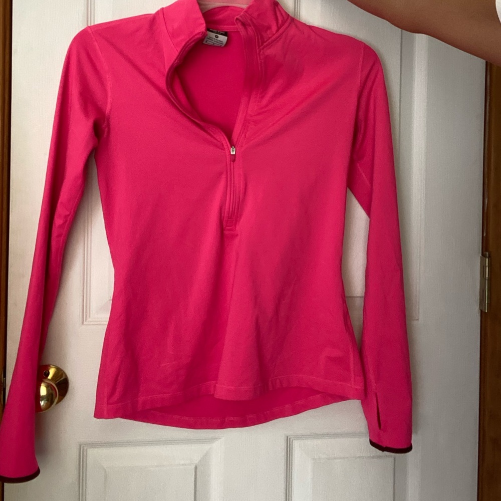 Nike half-zip, dry-fit long sleeve shirt.